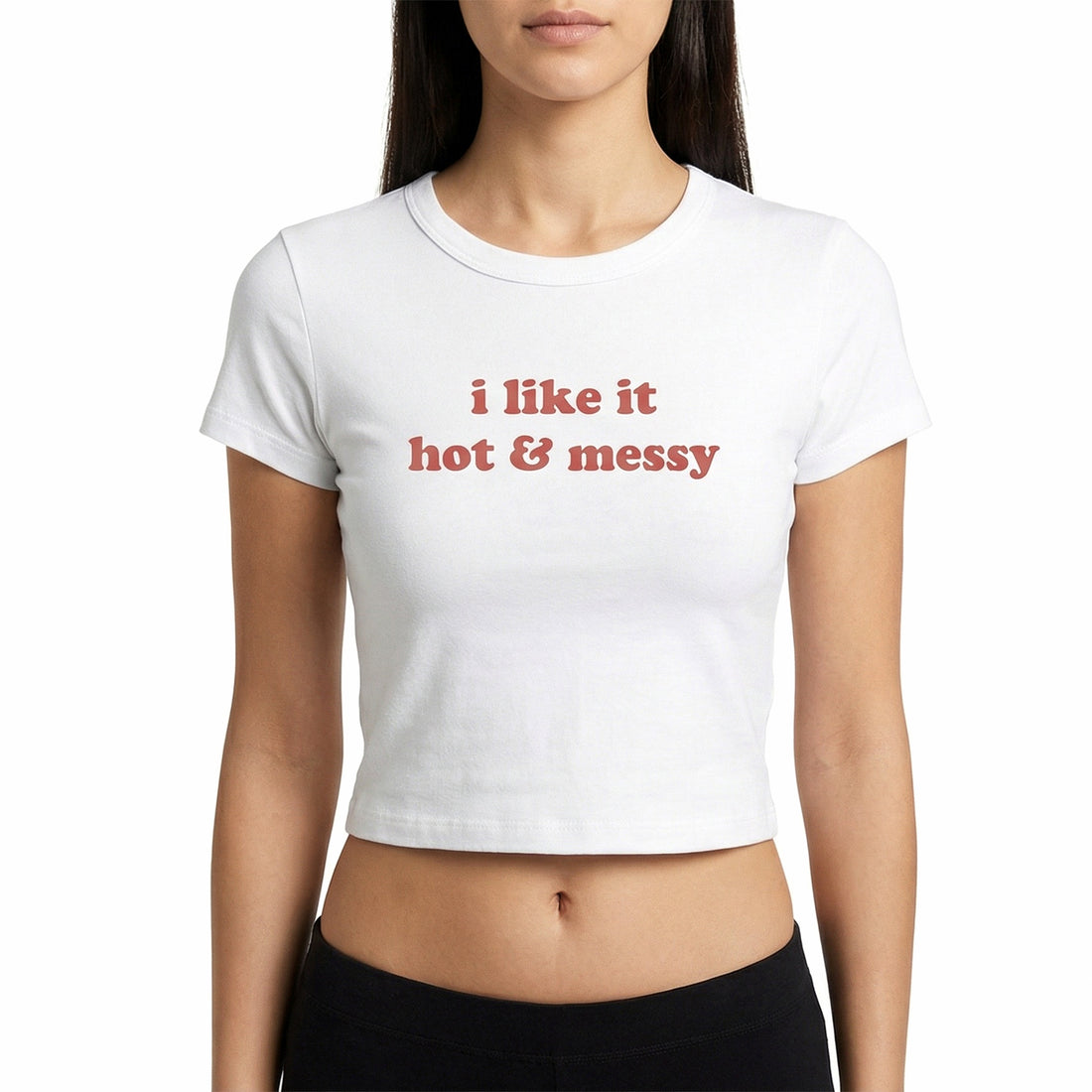 “I Like It Hot and Messy" Baby Tee - Shuug thumbnail image