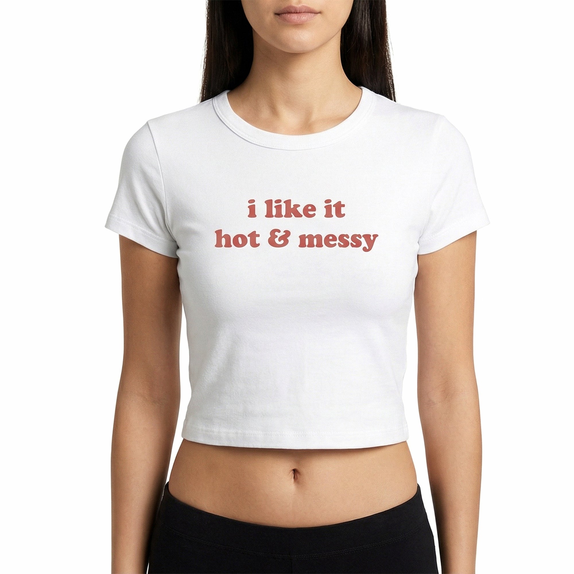 “I Like It Hot and Messy" Baby Tee - Shuug thumbnail image