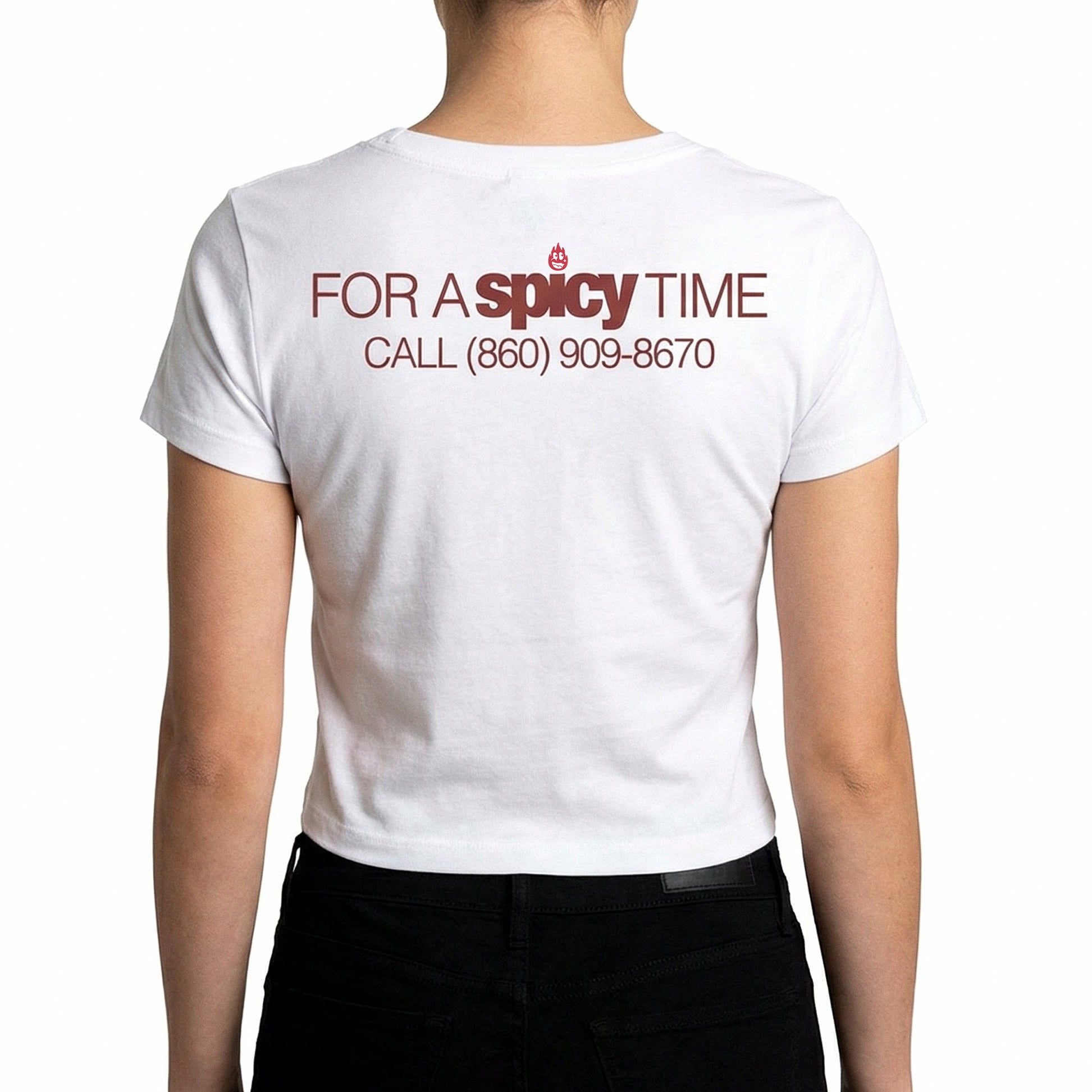 Spicy Hotline Retro Baby Tee - Shuug thumbnail image