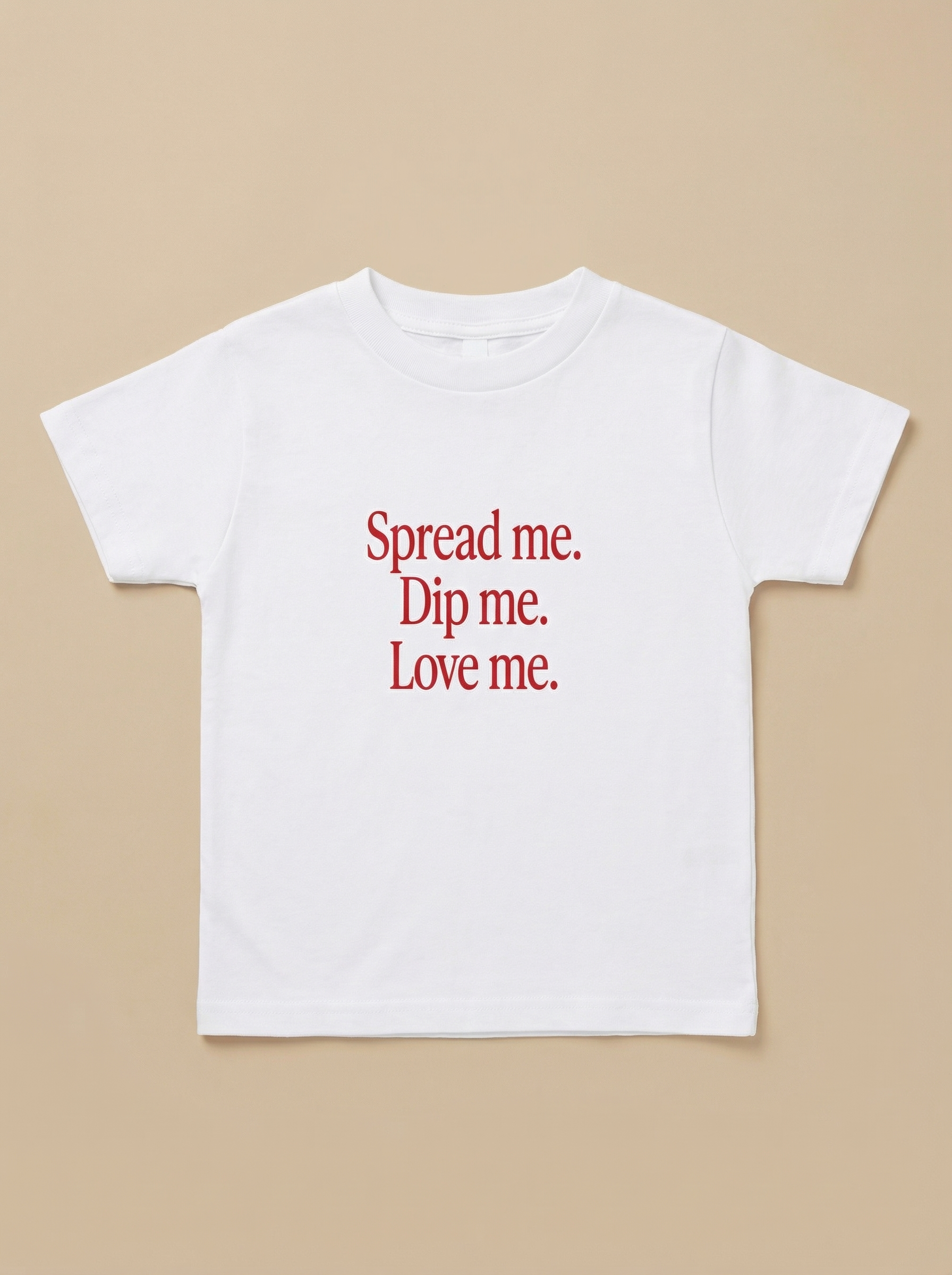 “Spread Me. Dip Me. Love Me.” Baby Tee - Shuug thumbnail image